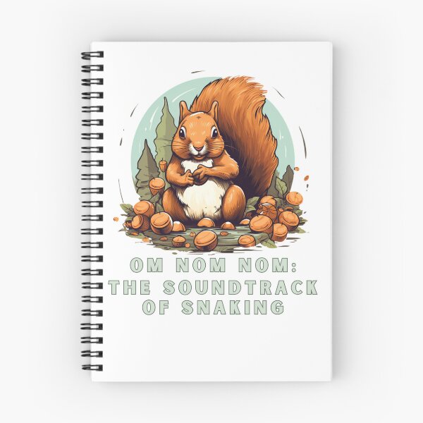 Item preview, Om Nom Nom: The Soundtrack of Snacking Funny Squirel sticker designed and sold by NatalieArtiste.