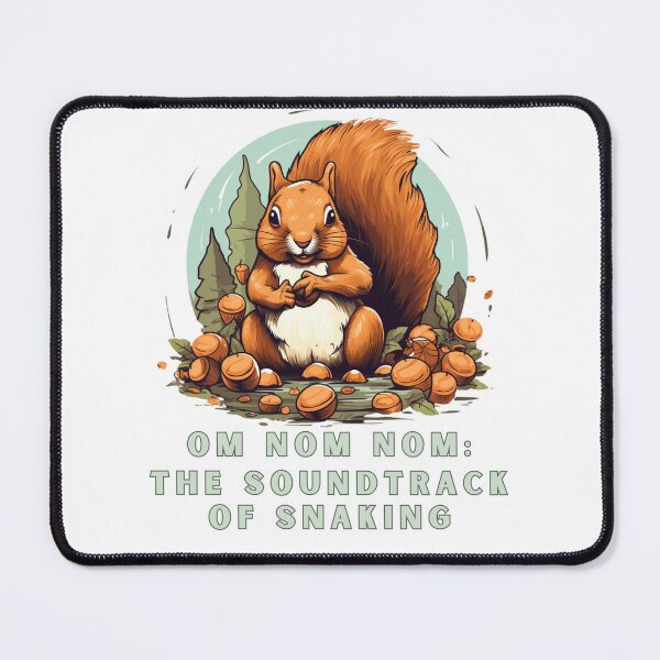Item preview, Om Nom Nom: The Soundtrack of Snacking Funny Squirel sticker designed and sold by NatalieArtiste.