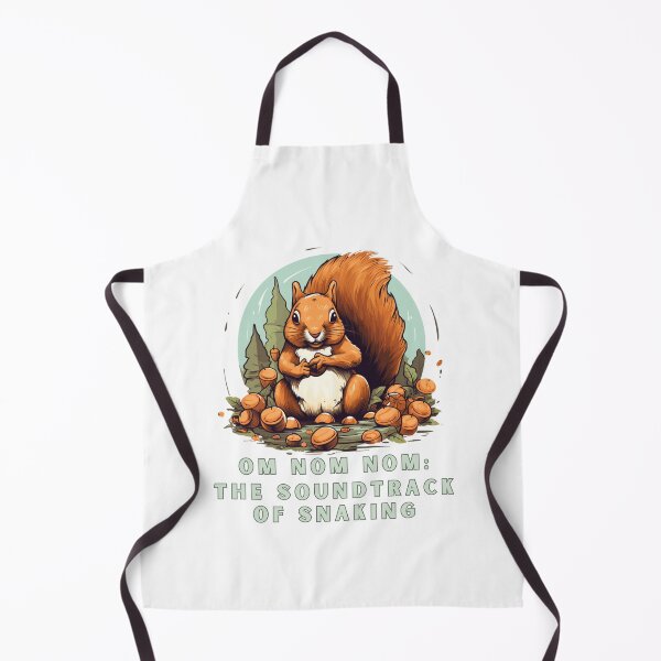 Item preview, Om Nom Nom: The Soundtrack of Snacking Funny Squirel sticker designed and sold by NatalieArtiste.