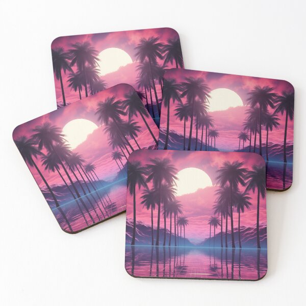 Item preview, Retro Resonance: Synthwave Sunset Serenade designed and sold by Mullet Monkey.