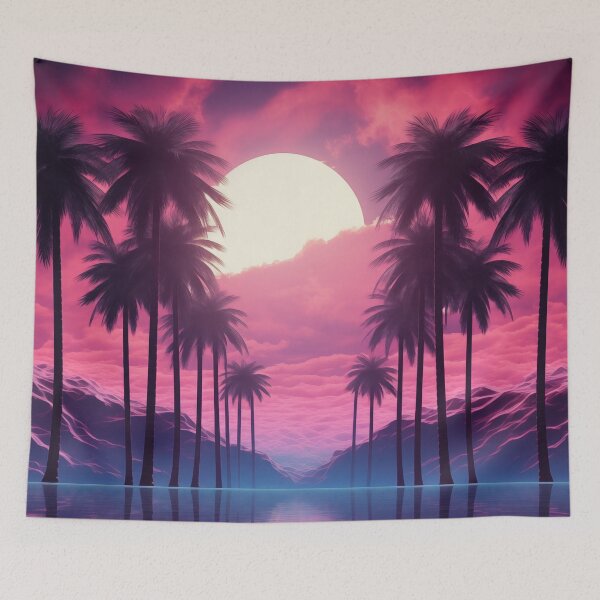 Item preview, Retro Resonance: Synthwave Sunset Serenade designed and sold by Mullet Monkey.