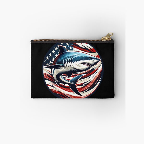 Item preview, Patriotic Shark with American Flag designed and sold by SandbarTees.