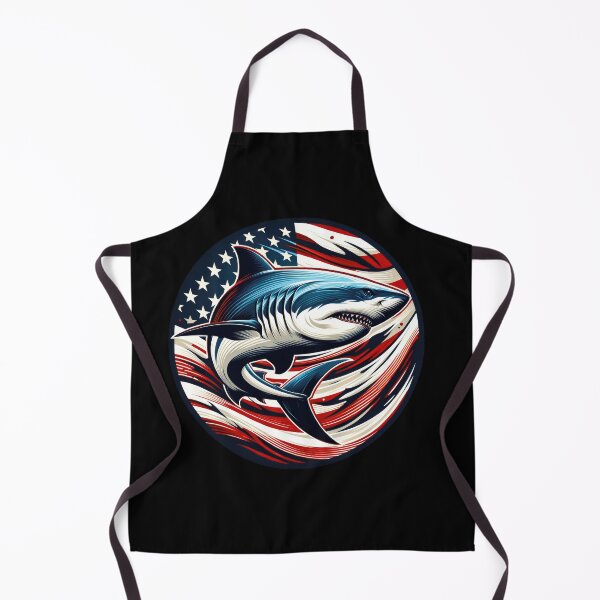 Item preview, Patriotic Shark with American Flag designed and sold by SandbarTees.