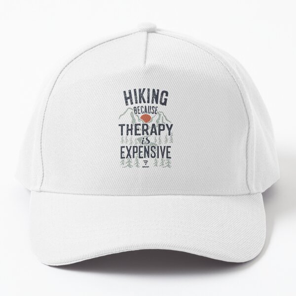 Item preview, HIKING BECAUSE THERAPY IS EXPENSIVE. Hike, Camp, Trail designed and sold by BRUNTadventures.