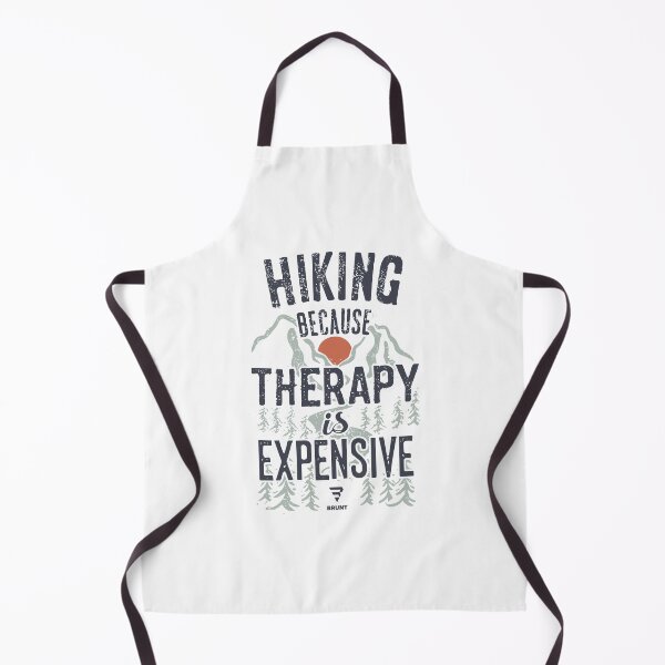 Item preview, HIKING BECAUSE THERAPY IS EXPENSIVE. Hike, Camp, Trail designed and sold by BRUNTadventures.