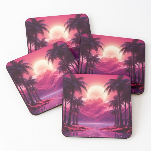 Item preview, Synthwave Dreamscape: Nostalgic Sunset Reverie designed and sold by Mullet Monkey.