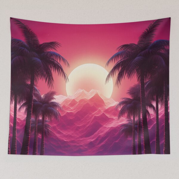 Item preview, Synthwave Dreamscape: Nostalgic Sunset Reverie designed and sold by Mullet Monkey.