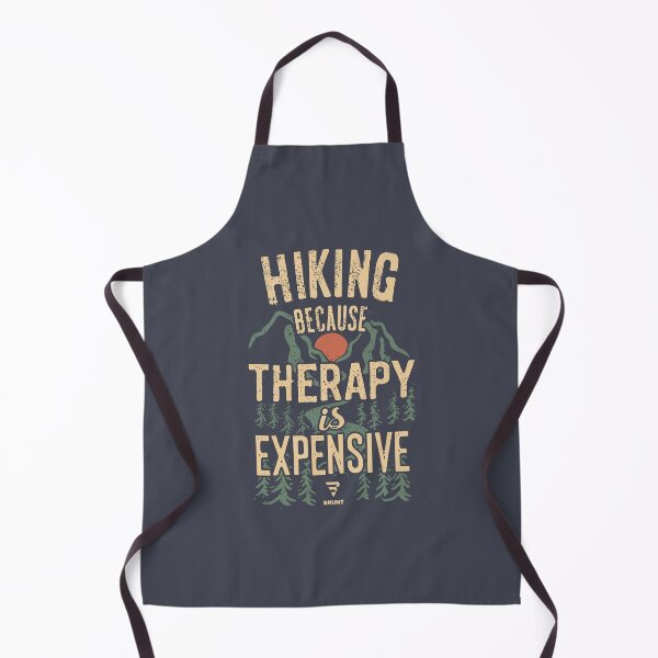 Item preview, HIKING BECAUSE THERAPY IS EXPENSIVE. Hike, Camp, Trail designed and sold by BRUNTadventures.
