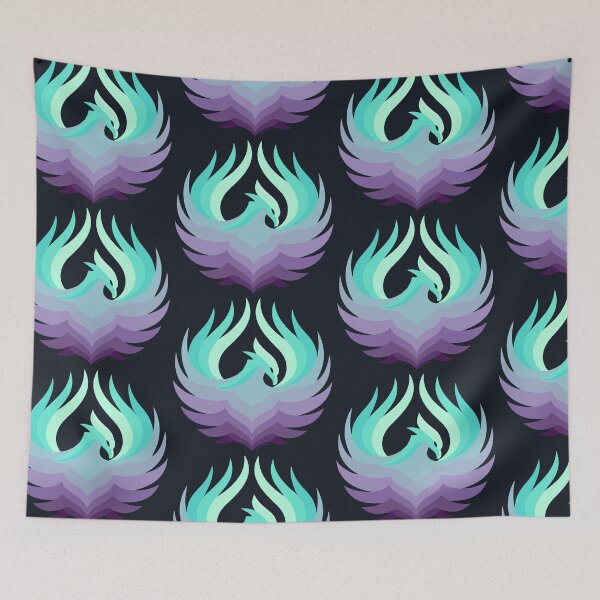 Item preview, The Legendary Phoenix | Purple Aqua Green Gradient designed and sold by monkeybusiness.pt.