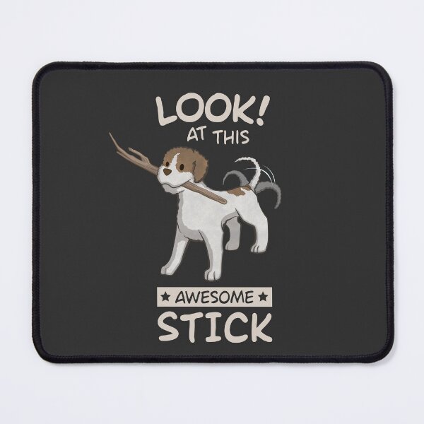 Item preview, Lagotto Romagnolo Funny Dog Art - LOOK at this AWESOME STICK! Dax the Lagotto puppy designed and sold by Tazmaa.