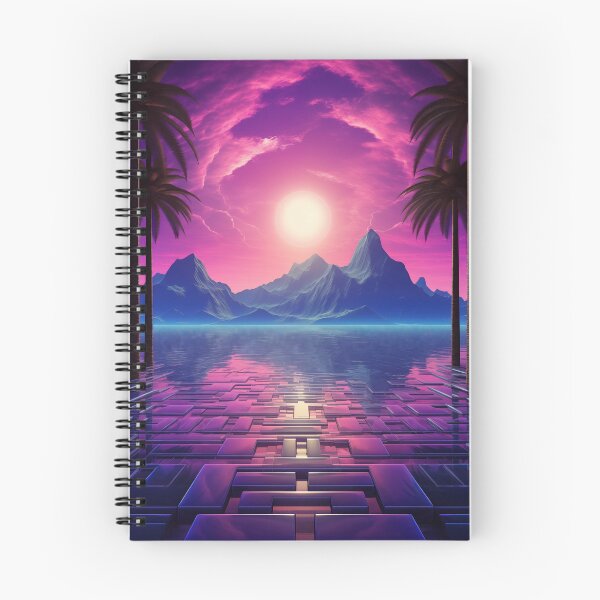 Item preview, Sunset Synthwave Harmony: Vintage Echoes in Neon designed and sold by Mullet Monkey.