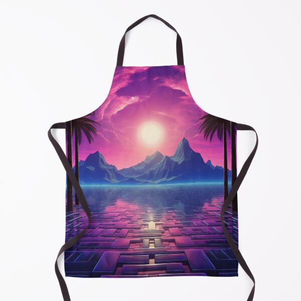 Item preview, Sunset Synthwave Harmony: Vintage Echoes in Neon designed and sold by Mullet Monkey.