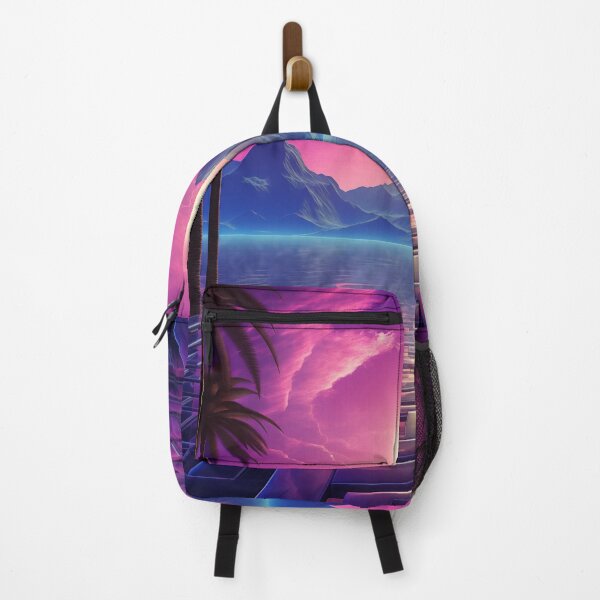 Item preview, Sunset Synthwave Harmony: Vintage Echoes in Neon designed and sold by Mullet Monkey.