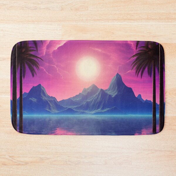Item preview, Sunset Synthwave Harmony: Vintage Echoes in Neon designed and sold by Mullet Monkey.