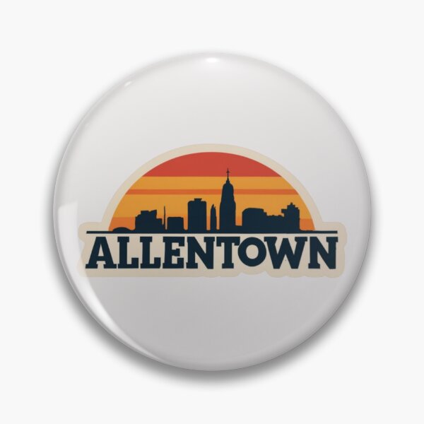 Item preview, Allentown, Pennsylvania | Minimalist style of downtown at sunset designed and sold by CircinusStore.