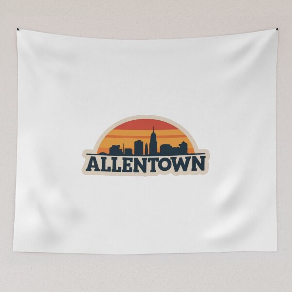 Item preview, Allentown, Pennsylvania | Minimalist style of downtown at sunset designed and sold by CircinusStore.