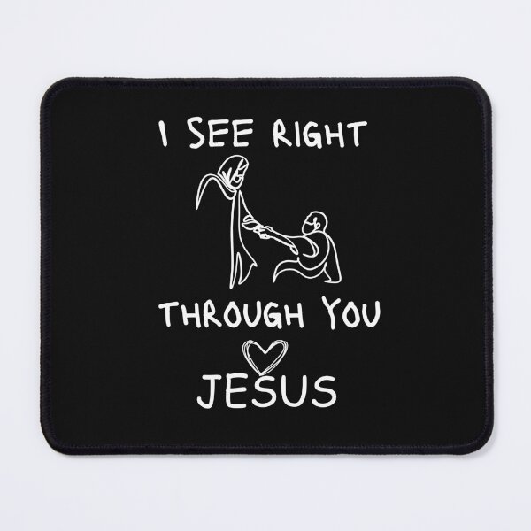 Item preview, Jesus sticker-I see right through you designed and sold by Faithandpattern.