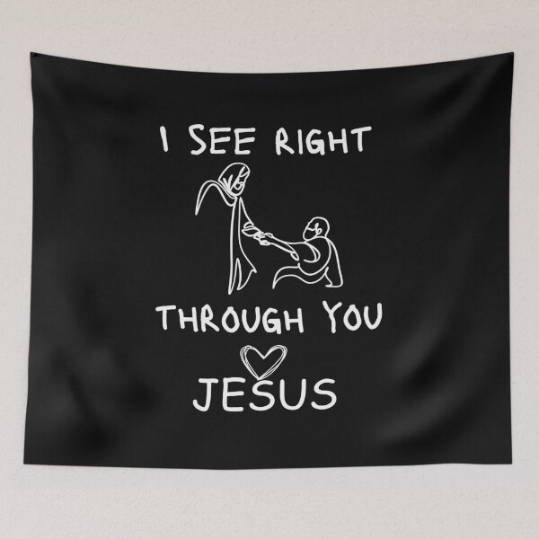 Item preview, Jesus sticker-I see right through you designed and sold by Faithandpattern.