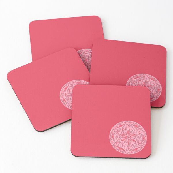 Item preview, Flower of Life Color Palette Mandalas : 06 - Poppy Red designed and sold by SonoSonoStudio.