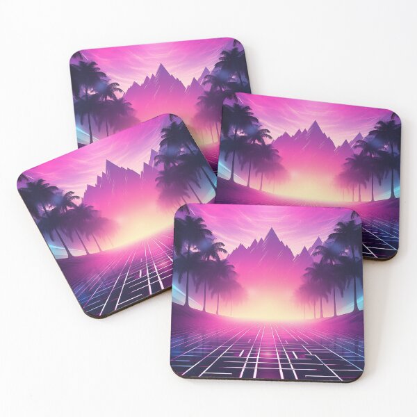 Item preview, Neon Nostalgia: Synthwave Sunset Whispers designed and sold by Mullet Monkey.