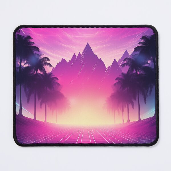 Item preview, Neon Nostalgia: Synthwave Sunset Whispers designed and sold by Mullet Monkey.