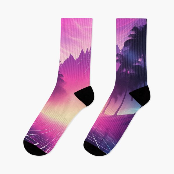 Item preview, Neon Nostalgia: Synthwave Sunset Whispers designed and sold by Mullet Monkey.