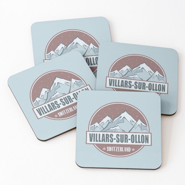 Item preview, Villars-sur-Ollon Switzerland Vintage Winter Design designed and sold by CynthiaGraphics.