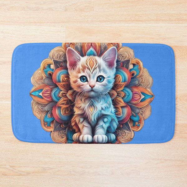 Item preview, Mandala with a cat designed and sold by SweetRossel.