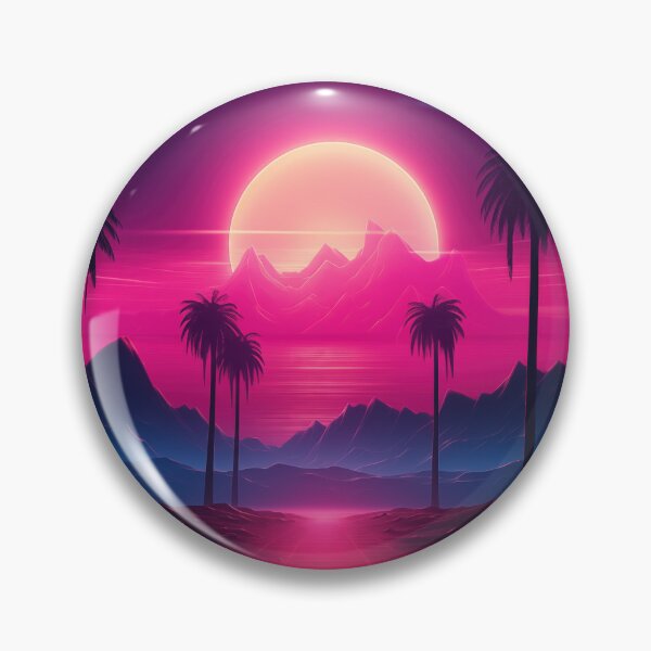 Item preview, Retrofuturistic Sunset: Synthwave Allure designed and sold by Mullet Monkey.