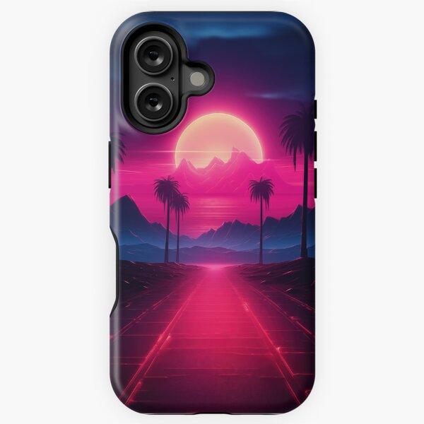 Item preview, Retrofuturistic Sunset: Synthwave Allure designed and sold by Mullet Monkey.