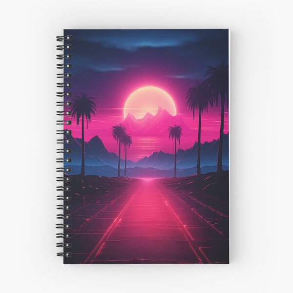 Item preview, Retrofuturistic Sunset: Synthwave Allure designed and sold by Mullet Monkey.