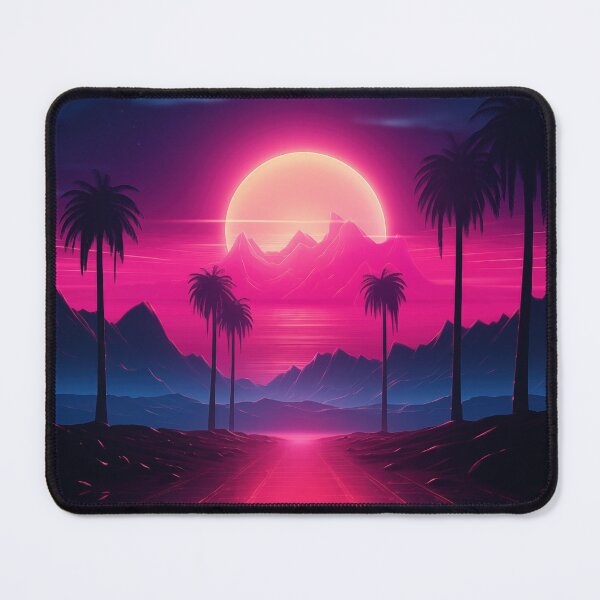 Item preview, Retrofuturistic Sunset: Synthwave Allure designed and sold by Mullet Monkey.