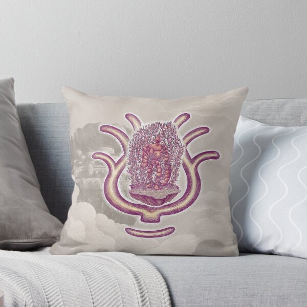 The Robot Guardian Throw Pillow