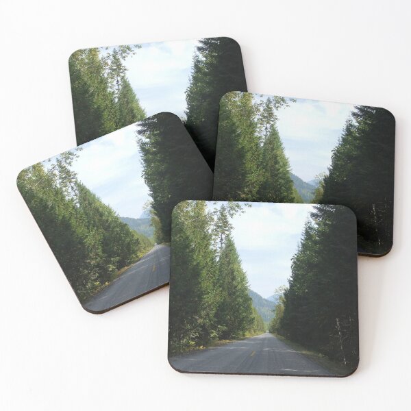 Item preview, Champion Lakes Road 1: tree-lined mountain road. designed and sold by Dustwood-Media.