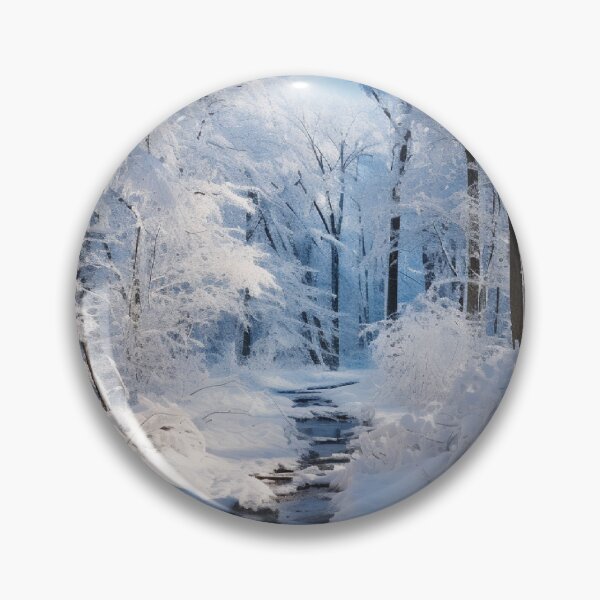 Item preview, Snow Covered Forest and Stream designed and sold by Hartbecke.