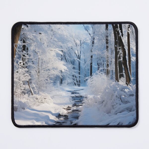 Item preview, Snow Covered Forest and Stream designed and sold by Hartbecke.