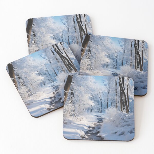 Item preview, Snow Covered Forest and Stream designed and sold by Hartbecke.