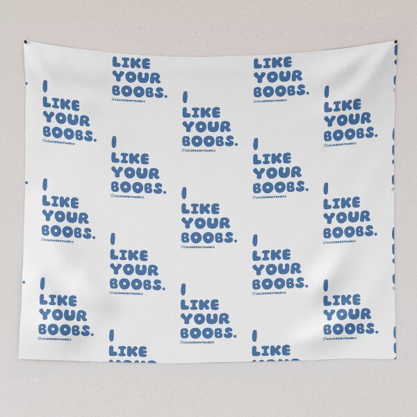 Item preview, I like your boobs. v10,  blue | lilsboobthangs designed and sold by lilsboobthangs.