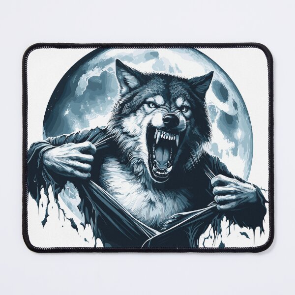 Item preview, Wolf Ripping Shirt under a full moon designed and sold by coatstar.