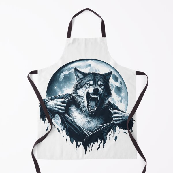Item preview, Wolf Ripping Shirt under a full moon designed and sold by coatstar.