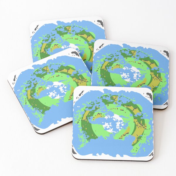 Item preview, north pole centred fantasy map designed and sold by TotalPickle.