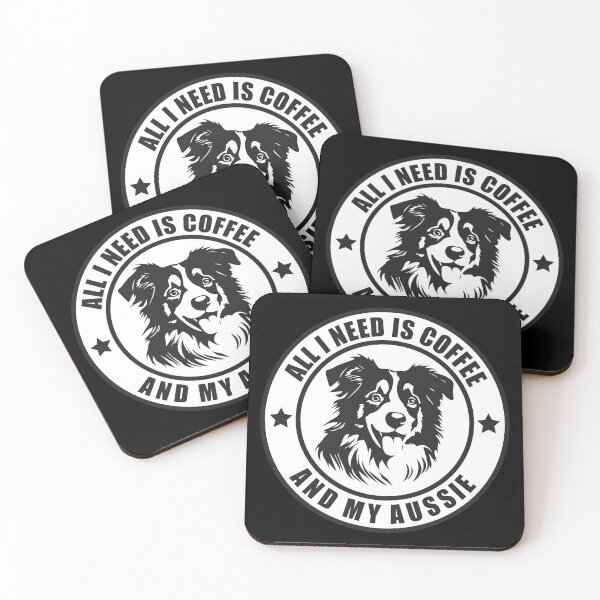 Item preview, all i need is coffee and my aussie Australian Shepherd Aussie Mom designed and sold by teeshop87.
