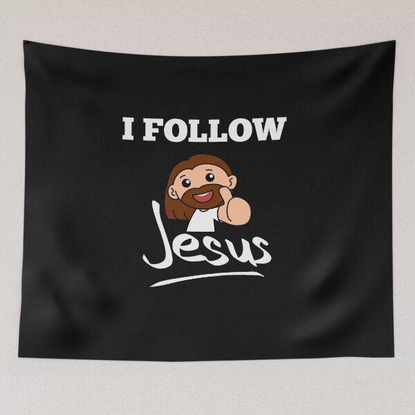 Item preview, I follow Jesus-Faith stickers designed and sold by Faithandpattern.
