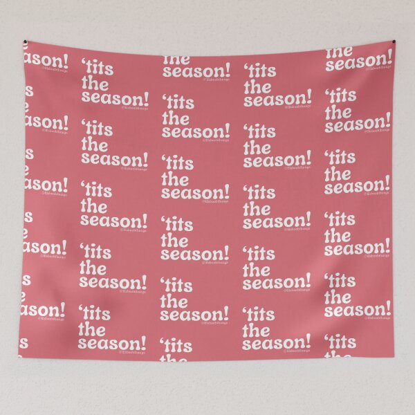 Aperçu de l'œuvre Seins la saison !, v18, rouge, blanc | @lilsboobthangs créée et vendue par lilsboobthangs.