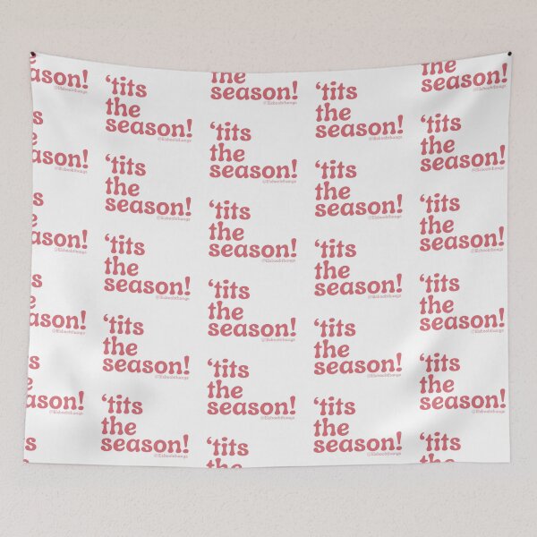 Aperçu de l'œuvre Seins la saison !, v16, rouge, blanc | @lilsboobthangs créée et vendue par lilsboobthangs.