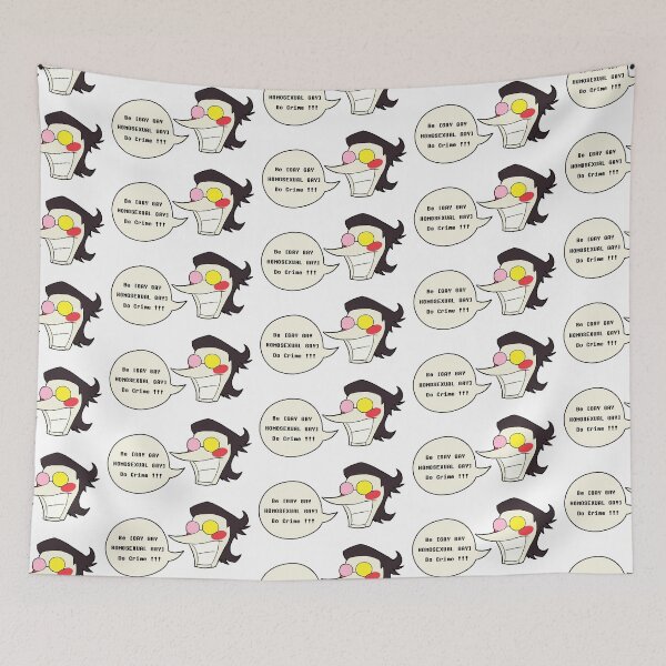 Item preview, Be [GAY GAY HOMOSEXUAL GAY] Do Crime  black outlines designed and sold by dishbug.