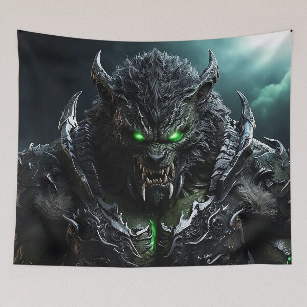 Item preview, fantasy warriors characters black wolf designed and sold by Colorful-Worlds.