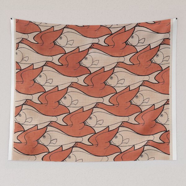 Item preview, maurits cornelis escher, m c escher paintings, m c escher artwork designed and sold by marti-oryo.