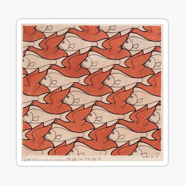 Item preview, maurits cornelis escher, m c escher paintings, m c escher artwork designed and sold by marti-oryo.