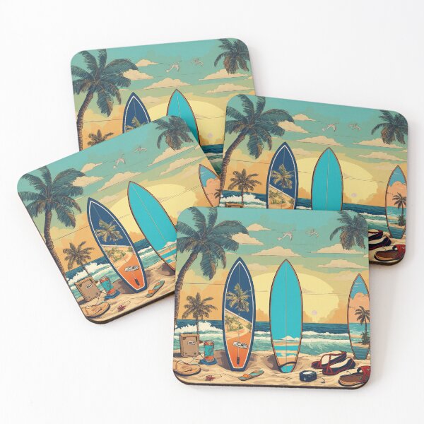 Item preview, PADDLE BOARD ON BEACH  designed and sold by healingmonk.